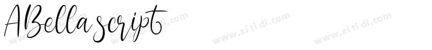 ABella script字体转换